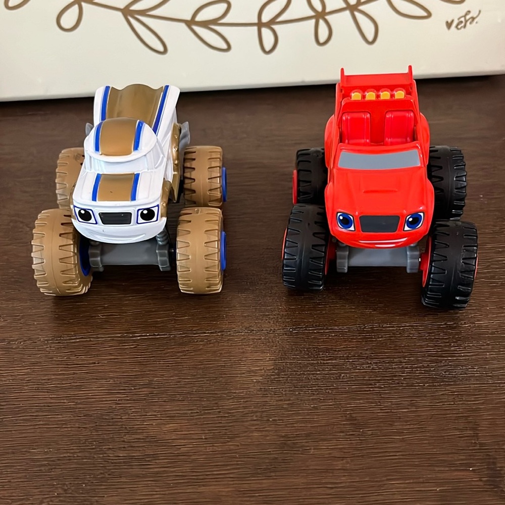 Blaze and darrington metal die cast monster trucks